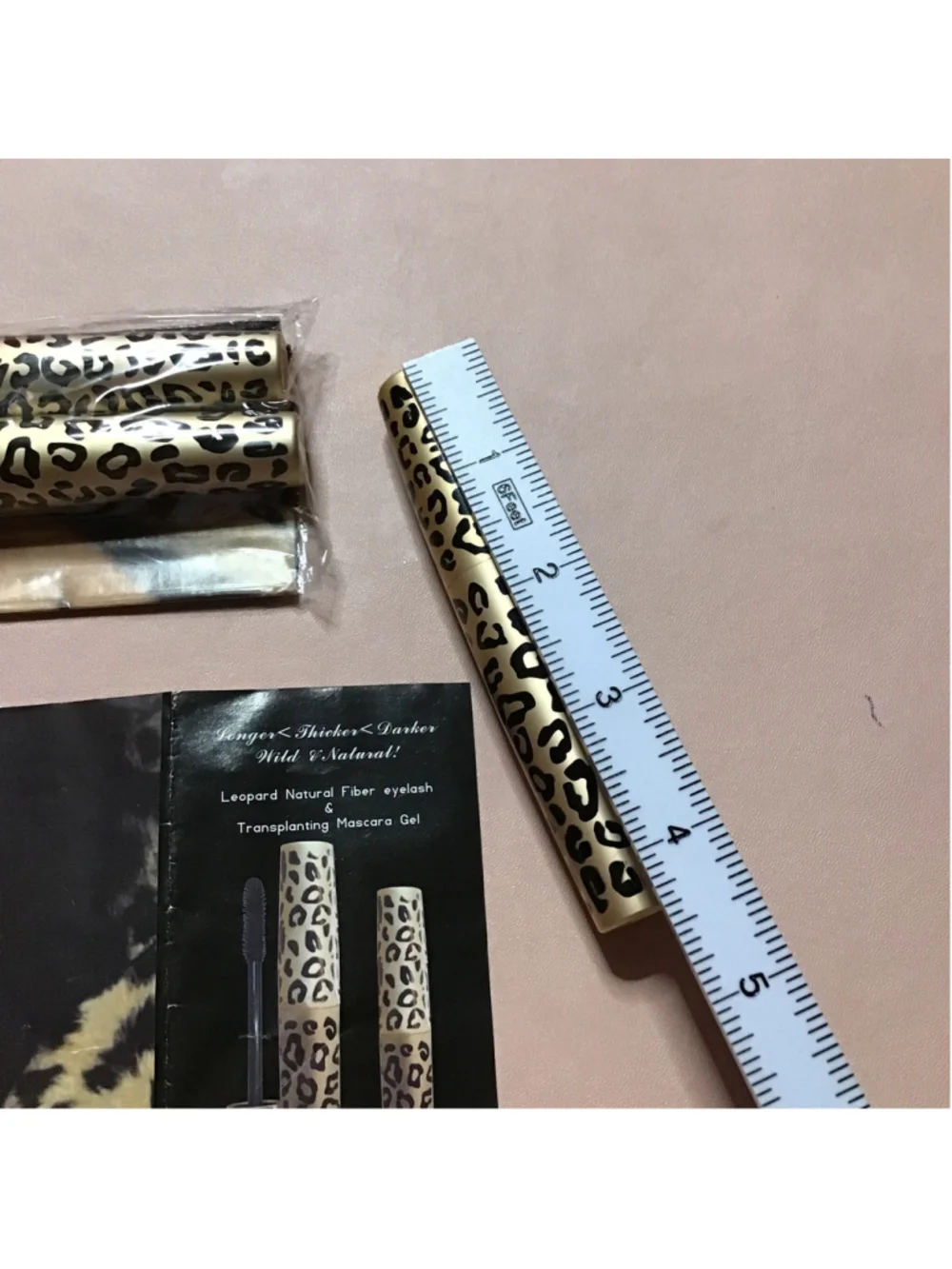 Cashmere Micronesia Endless Extension Leopard Print Mascara 2 Sets Gold Black 4